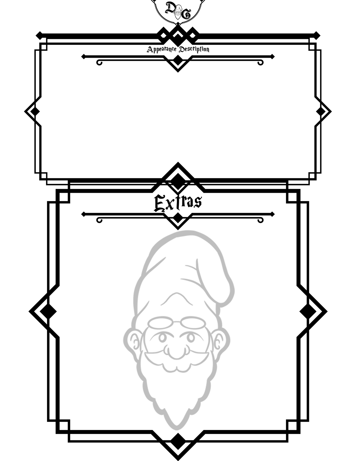 Dungeons & Gnomies 5e Character Sheet - Digital Download