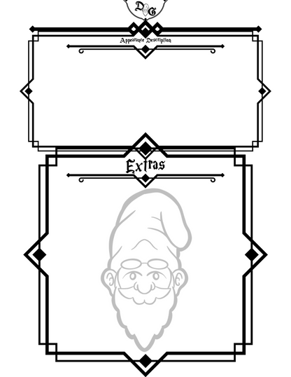 Dungeons & Gnomies 5e Character Sheet - Digital Download