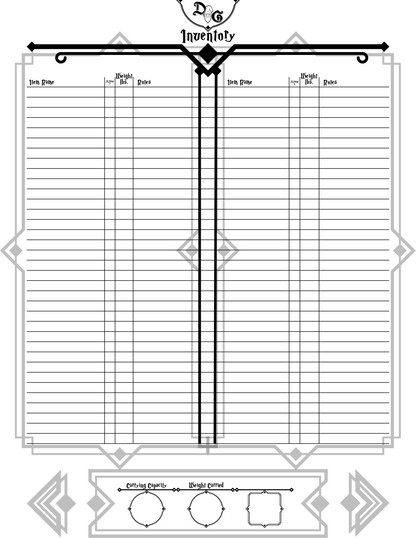 Dungeons & Gnomies 5e Character Sheet - Digital Download