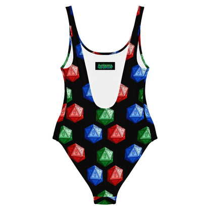 Mixed Gnomies D20 One-Piece Swimsuit