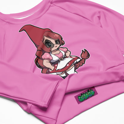 Fidgit the Gnomegirl Long-sleeve Crop Top