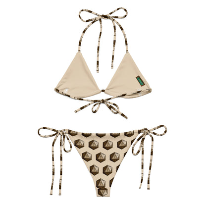 Khaki/Bronze Gnomies D20 Bikini Set