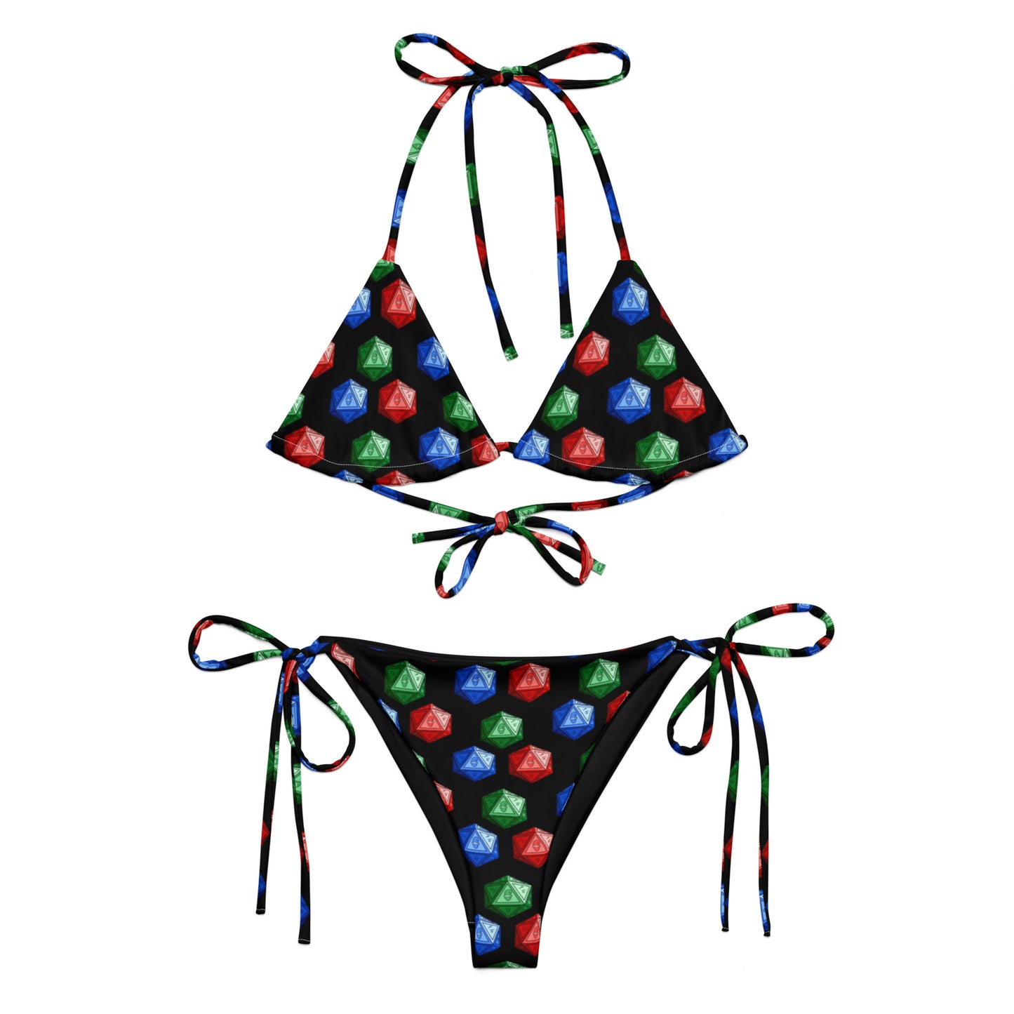 Mixed Gnomies D20 String Bikini Set