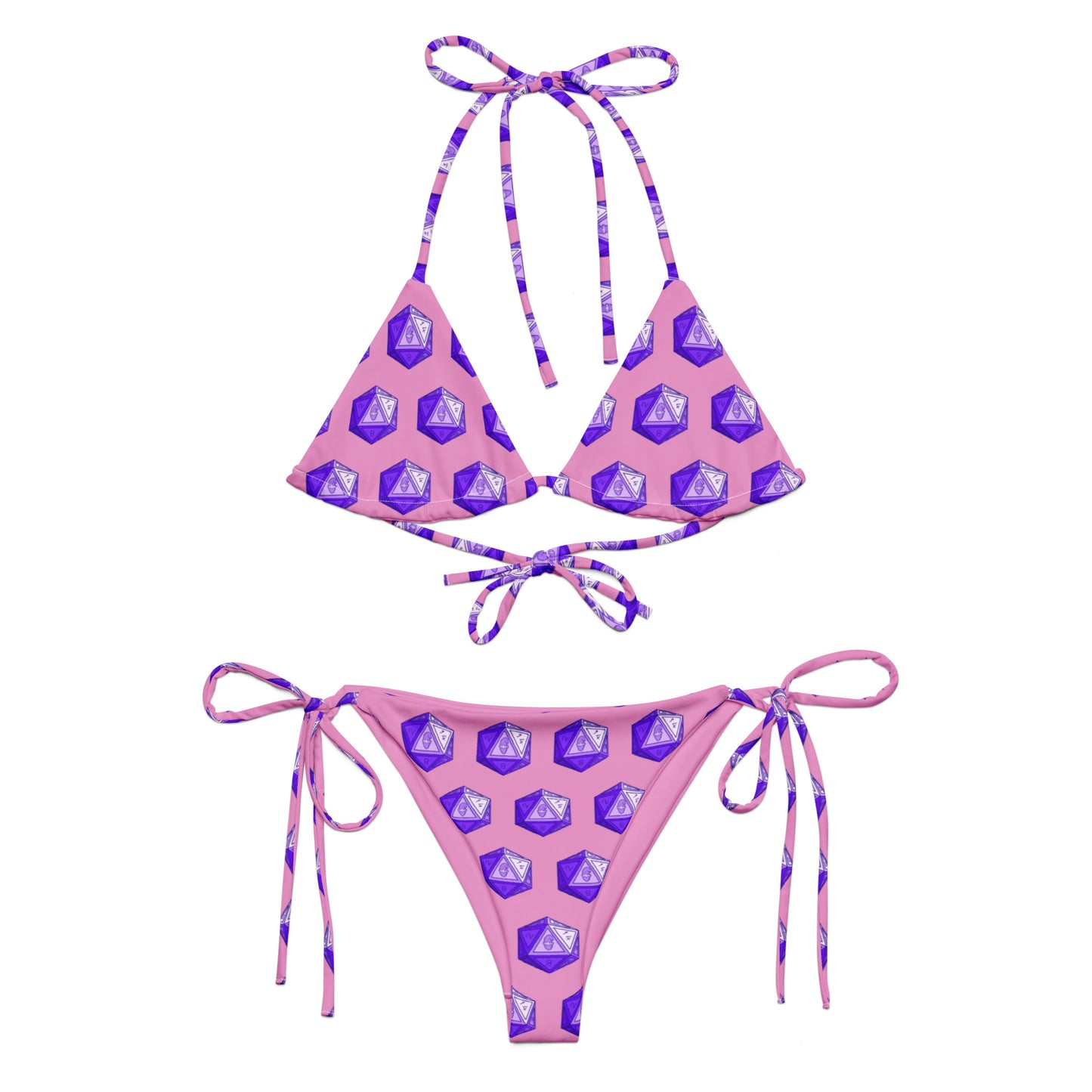 Lilac/Amethyst Gnomies D20 Bikini Set