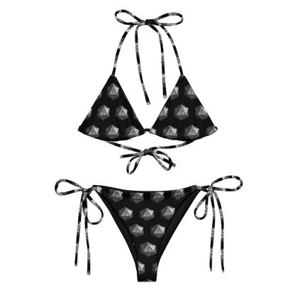 Black/Steel Gnomies D20 Bikini Set