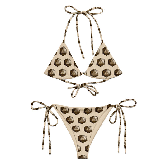 Khaki/Bronze Gnomies D20 Bikini Set