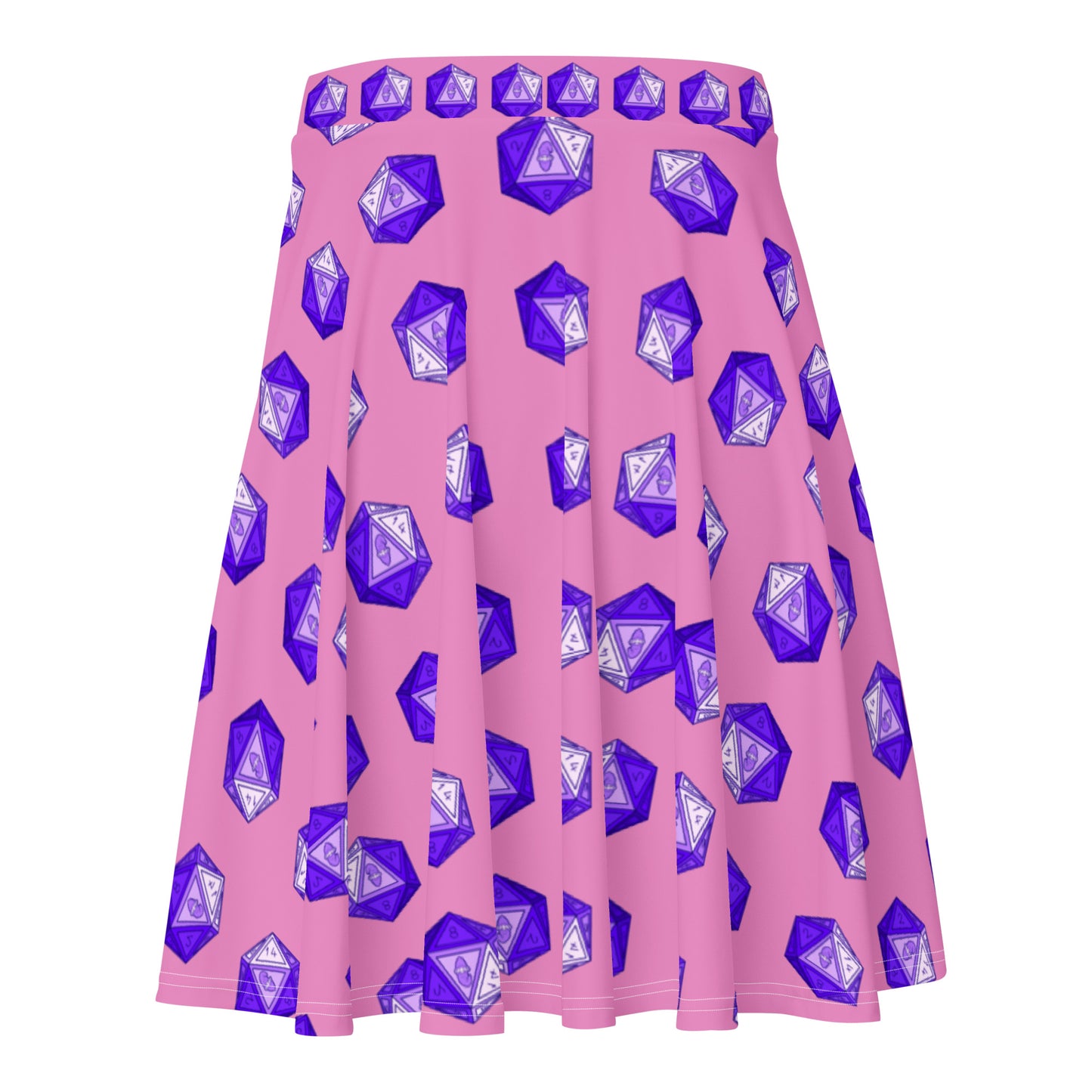 Lilac/Amethyst Gnomies D20 Skater Skirt