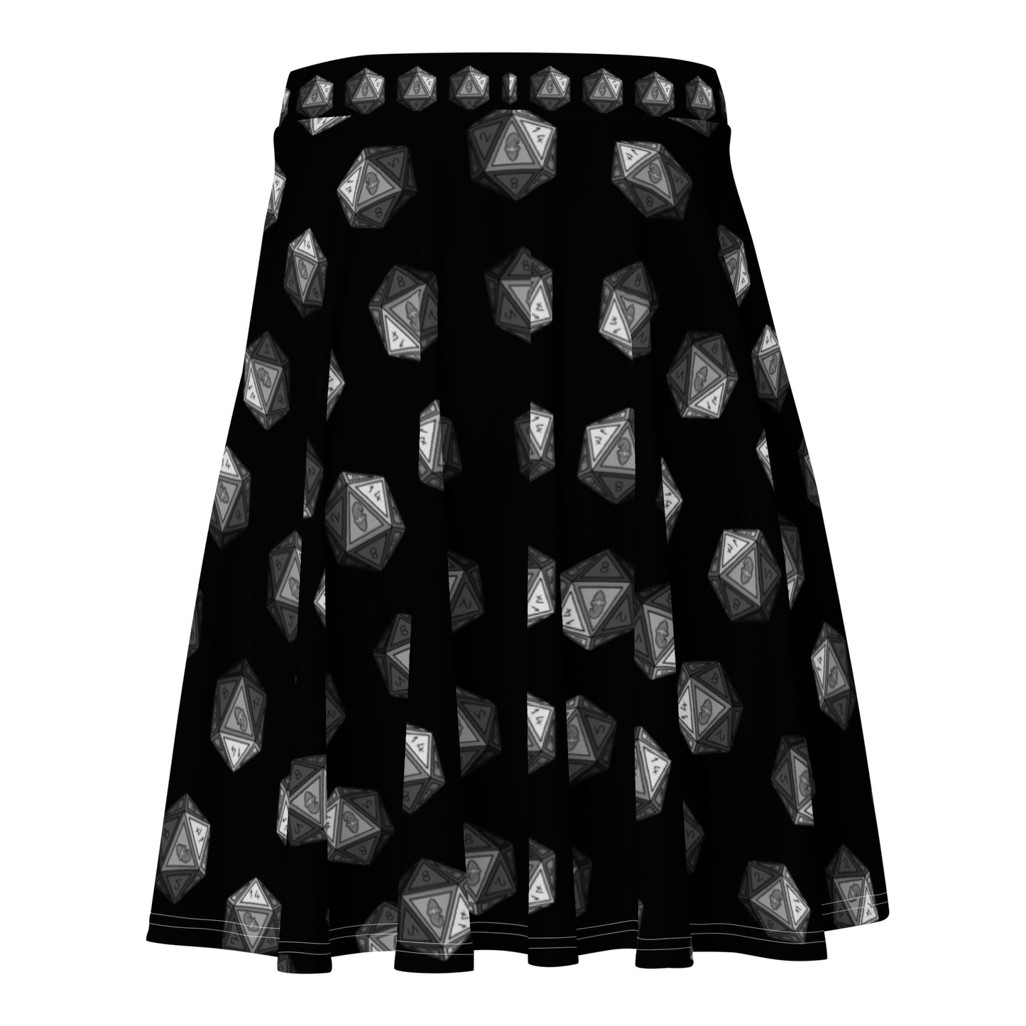 Black/Steel Gnomies D20 Skater Skirt