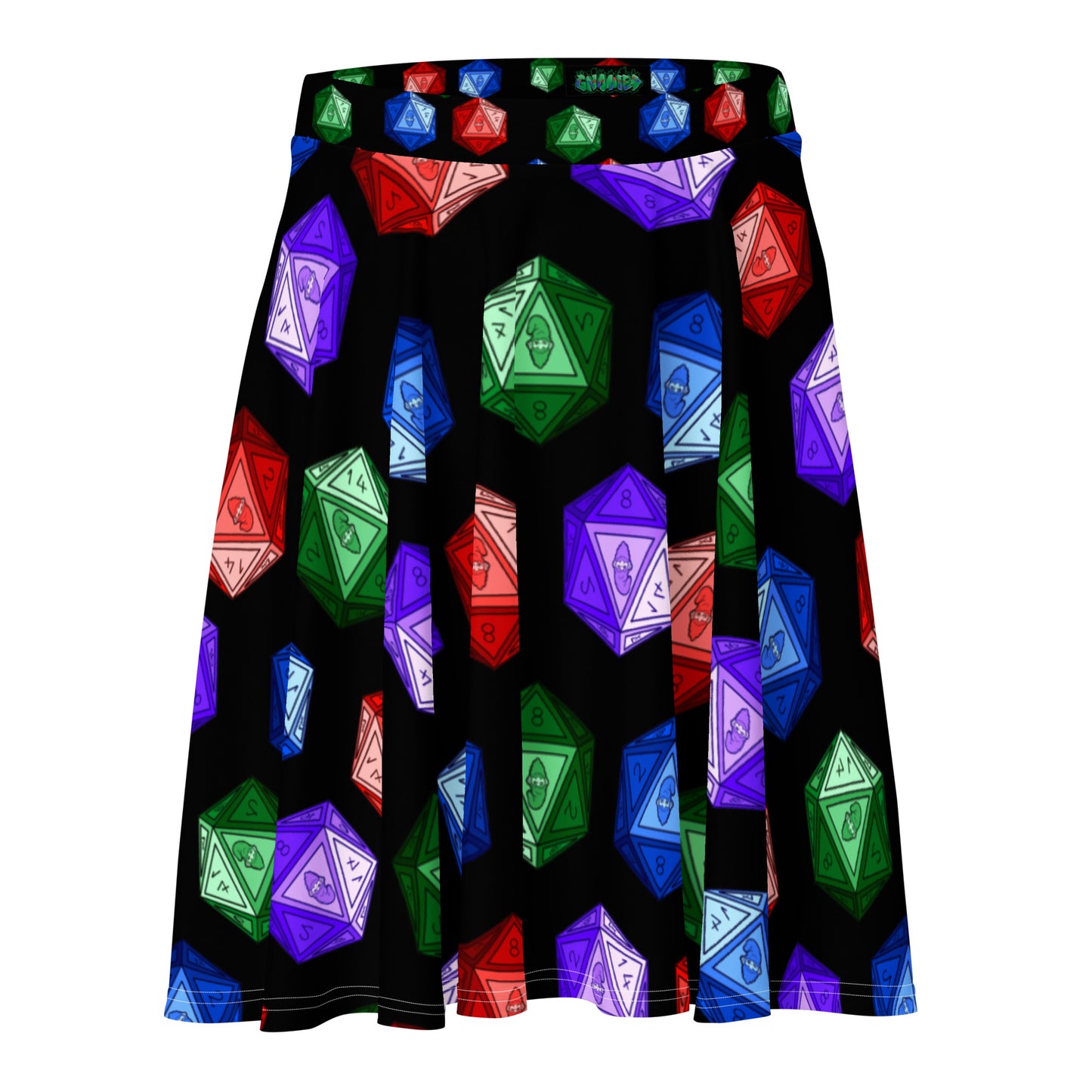 Mixed Gnomies D20 Skater Skirt