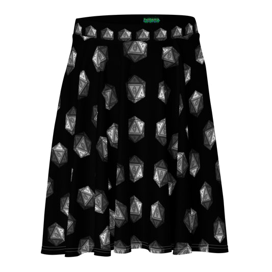 Black/Steel Gnomies D20 Skater Skirt
