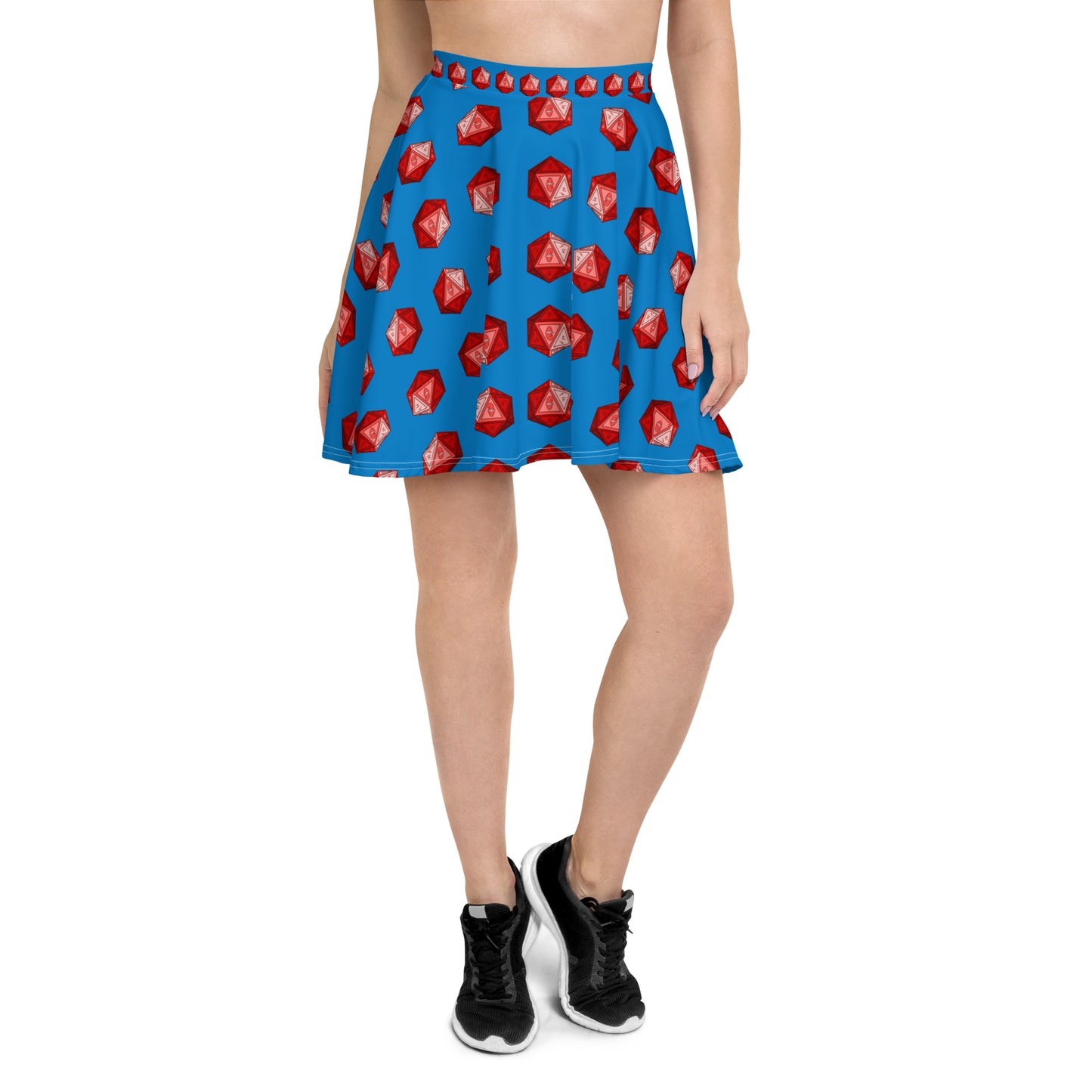 Blue/Ruby Gnomies D20 Skater Skirt