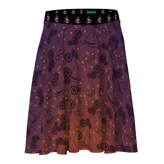 Spooktastic Witchy Skater Skirt