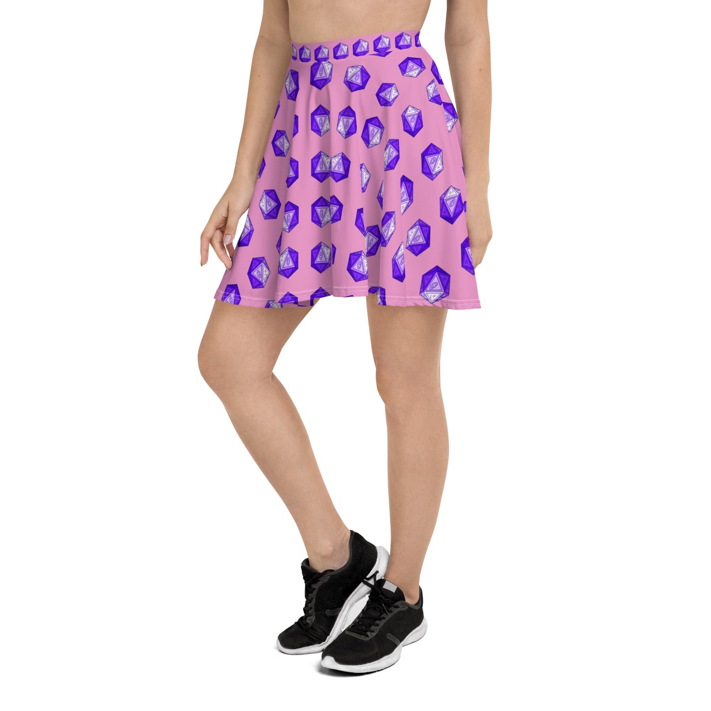 Lilac/Amethyst Gnomies D20 Skater Skirt