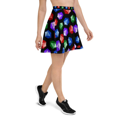 Mixed Gnomies D20 Skater Skirt