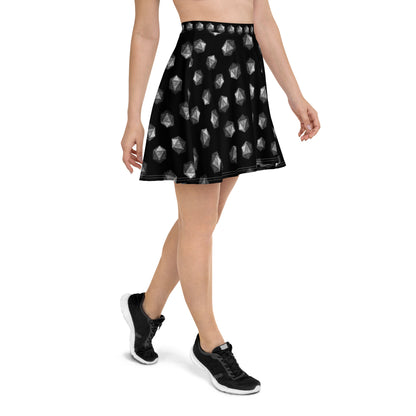 Black/Steel Gnomies D20 Skater Skirt