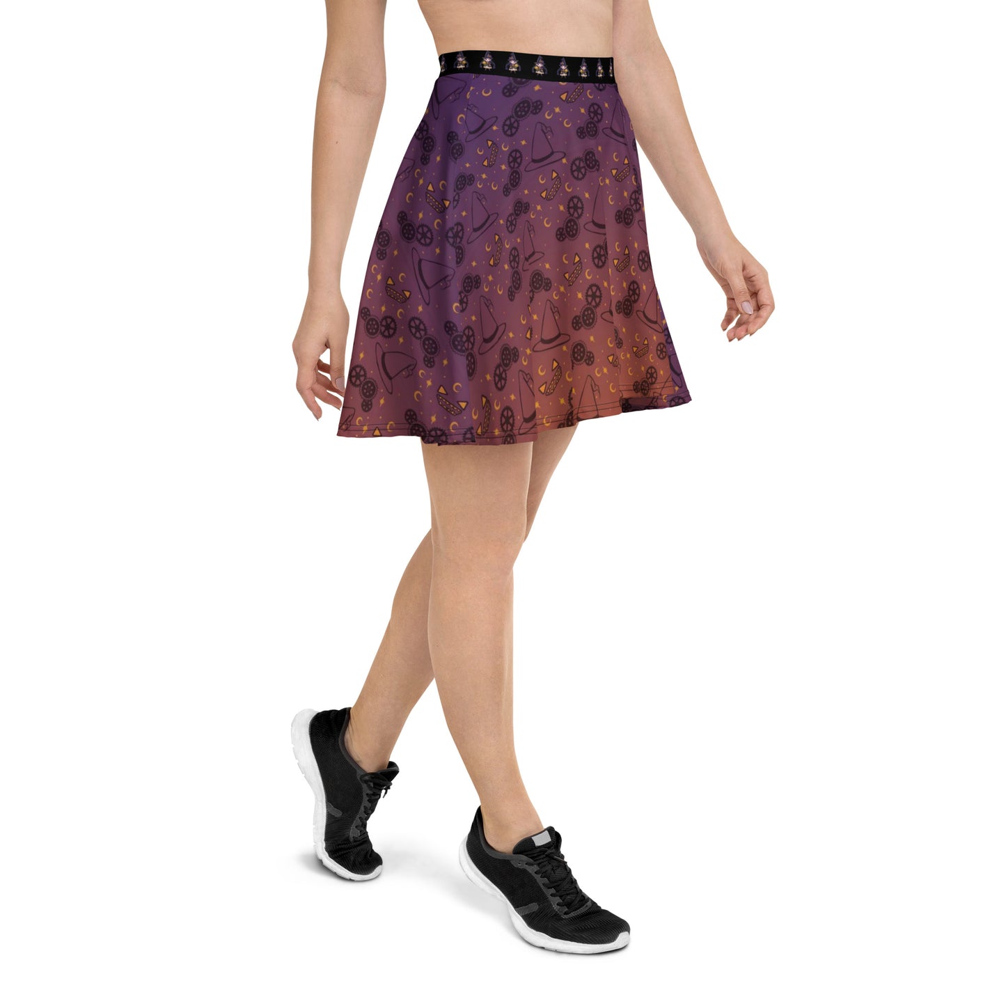 Spooktastic Witchy Skater Skirt