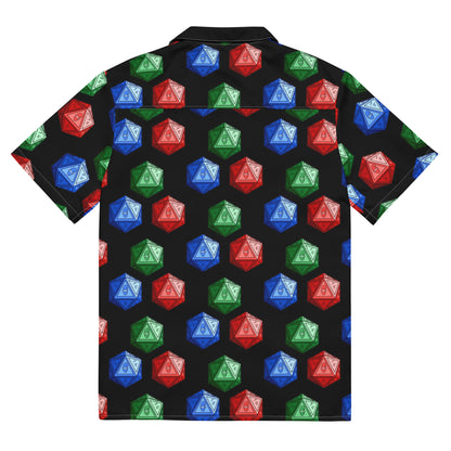 Mixed Gnomies D20 Patterned Button Shirt