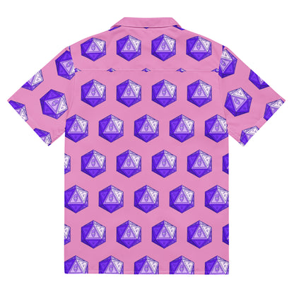 Lilac/Amethyst Gnomies D20 Button Shirt