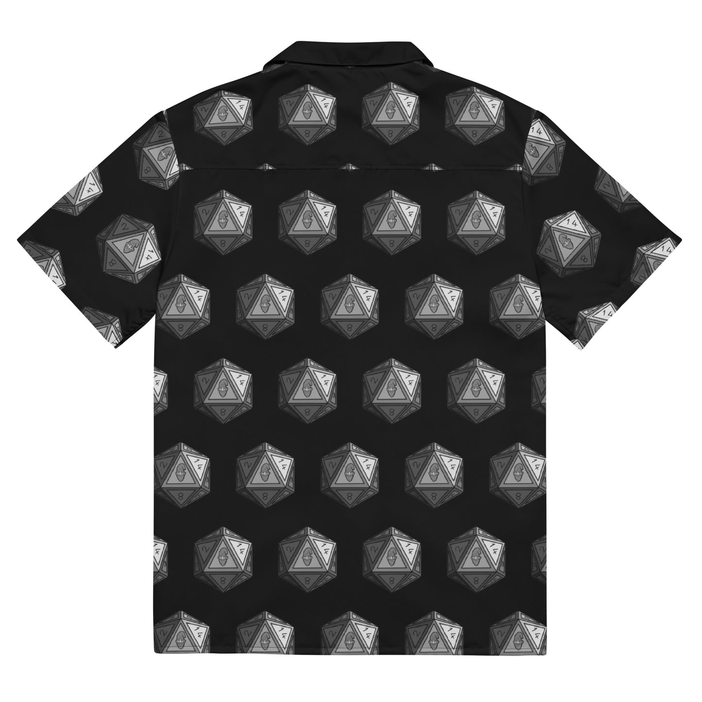 Black/Steel Gnomies D20 Button Shirt