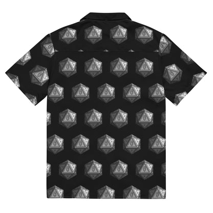 Black/Steel Gnomies D20 Button Shirt