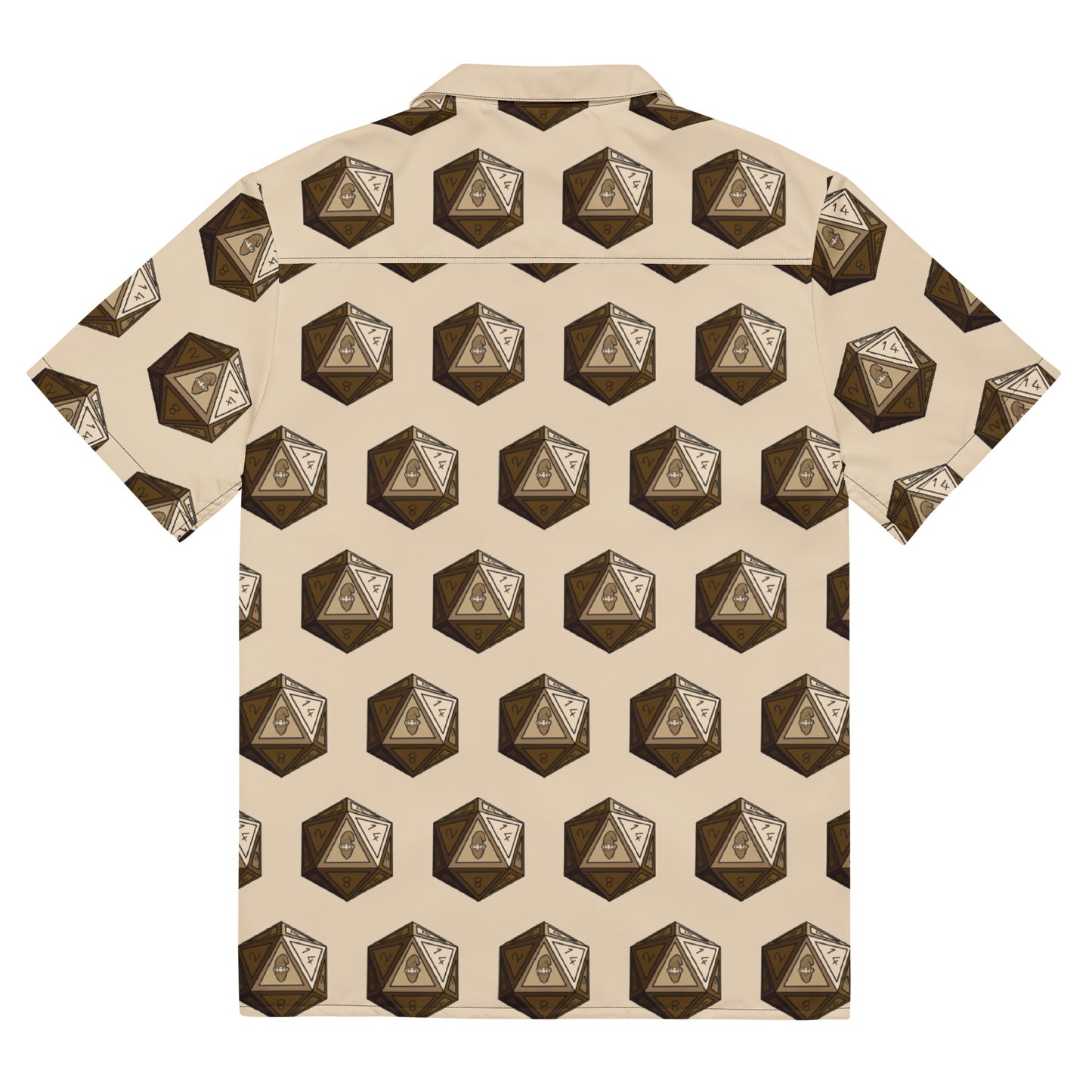 Khaki/Bronze Gnomies D20 Button Shirt