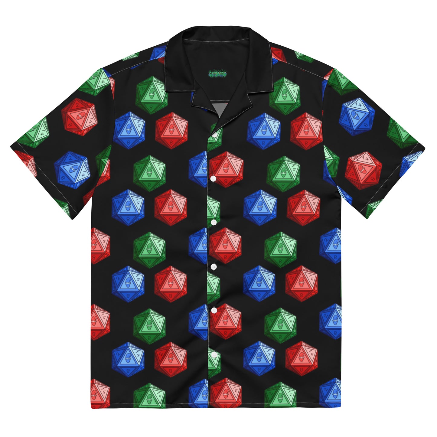 Mixed Gnomies D20 Patterned Button Shirt