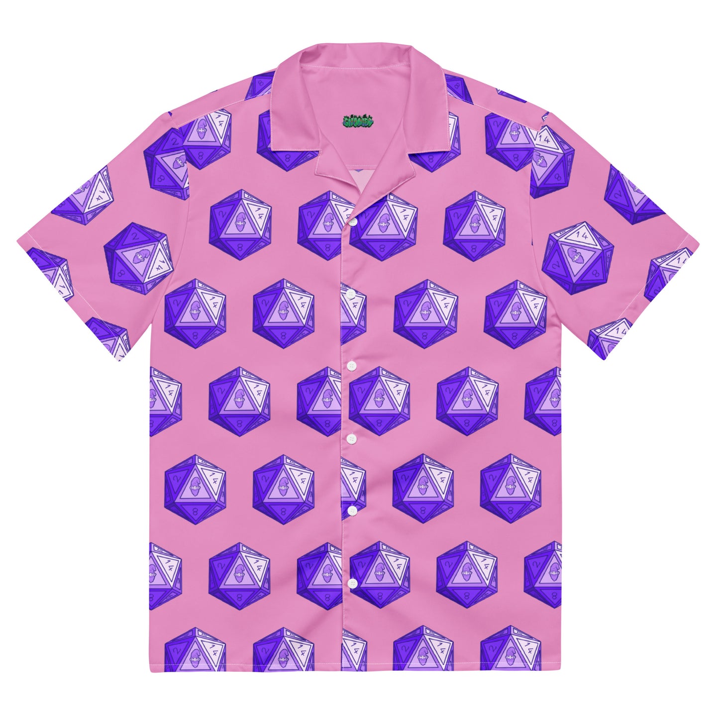 Lilac/Amethyst Gnomies D20 Button Shirt