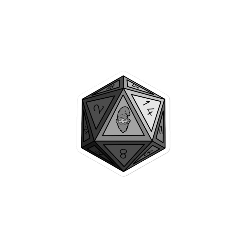 Steel Gnomie D20 Bubble-free Sticker