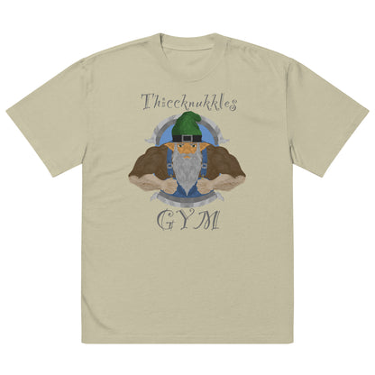 Thiccknukkles Gym Oversized faded t-shirt